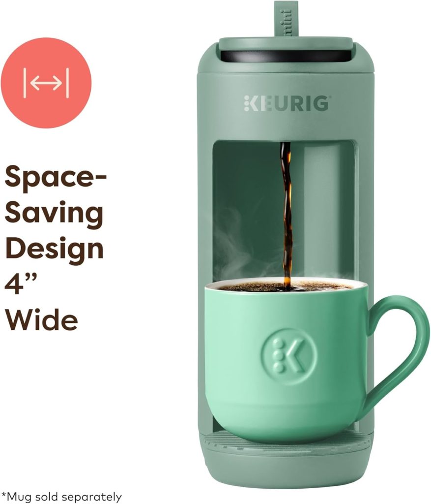 Keurig K-Mini Mate Single Serve K-Cup Pod Coffee Maker, Glamping Green