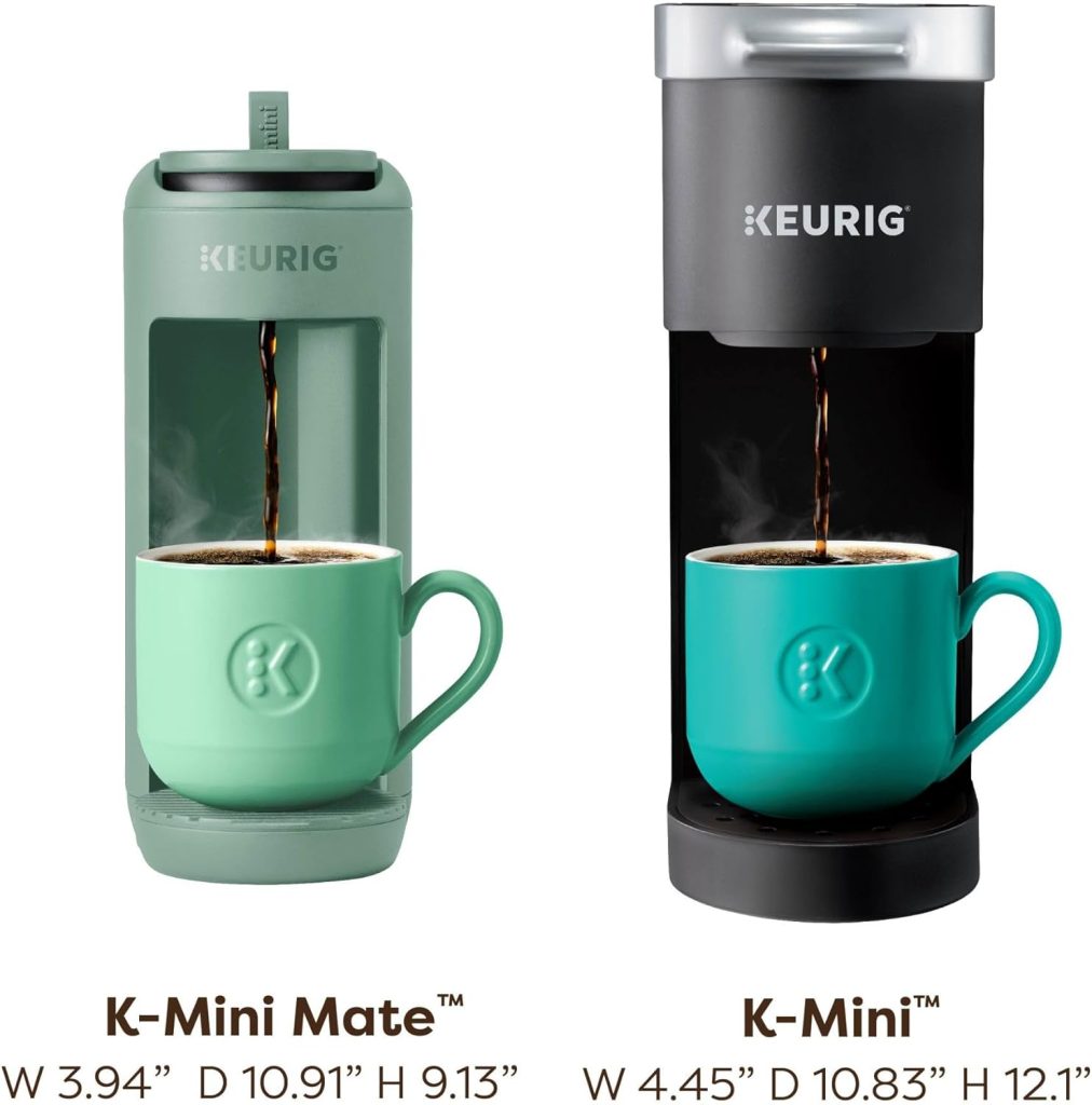 Keurig K-Mini Mate Single Serve K-Cup Pod Coffee Maker, Glamping Green