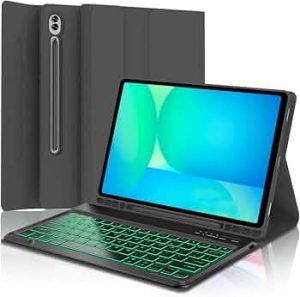 Keyboard Case for Samsung Galaxy Tab 10 FE Plus 13.1inch, S10 FE+ Smart Keyboard Case Magentic Keyboard Cover with S-Pen Holder, Black