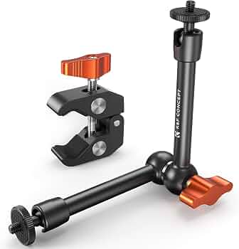 K&F CONCEPT 9.8″ Magic Arm Clamp Kit with 1/4″ & 3/8″ Thread Screw