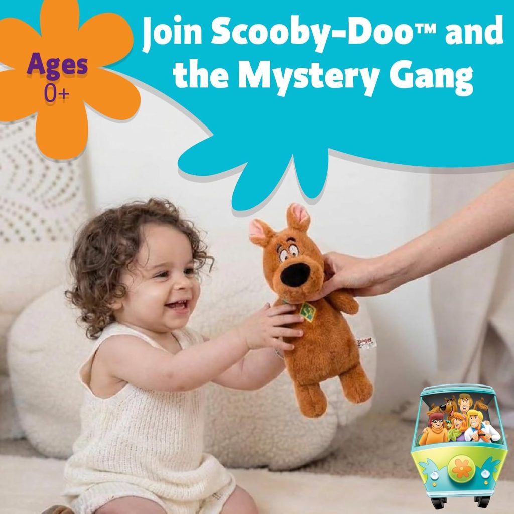 KIDS PREFERRED Scooby-Doo Cuddle Pals, Soft Plush Stuffed Animal, Baby Gift