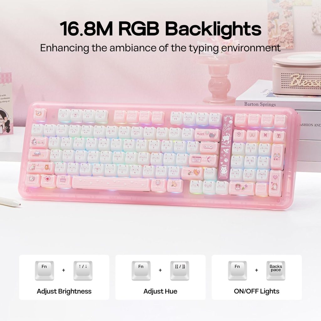 KiiBoom Phantom98 Lite 96% Wireless Mechanical Gaming Keyboard, VIA Custom