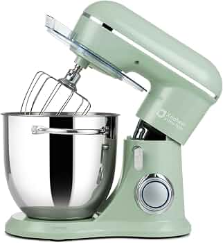 Kitchen in the box 6.5QT Stand Mixer,10-Speed Stainless Steel Bowl (Green)