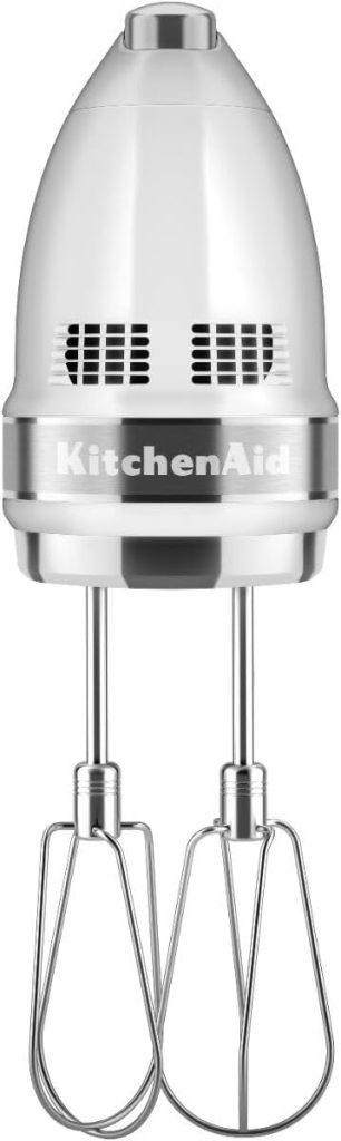 KitchenAid 9 Speed Hand Mixer w/Accessories, KHM926, White