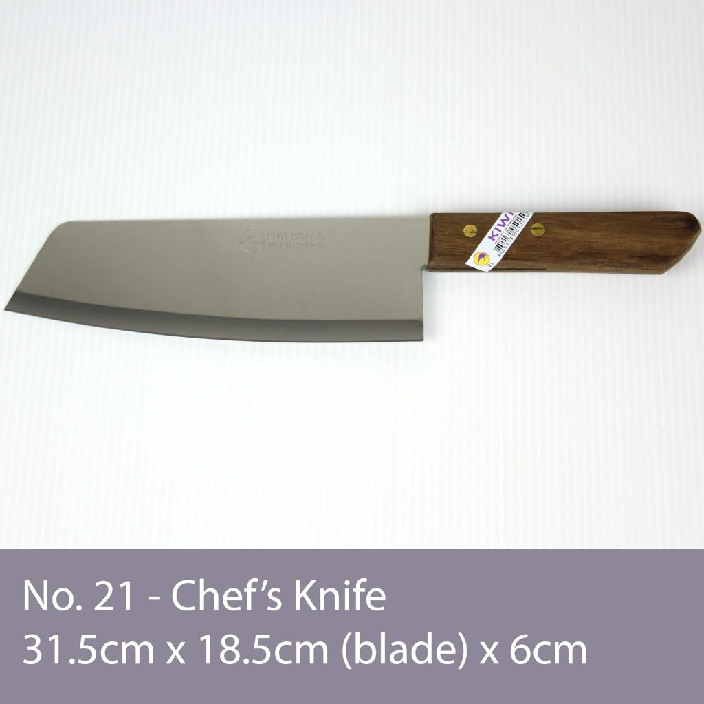 Kiwi Brand Stainless Steel 8 inch Thai Chef’s Knife No. 21