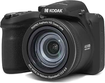 KODAK PIXPRO AZ405 20MP Digital Camera, 40x Optical Zoom, AA, OIS, Black