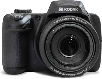 KODAK PIXPRO AZ528 16MP Digital Camera, 52x Optical Zoom, Wi-Fi, Black