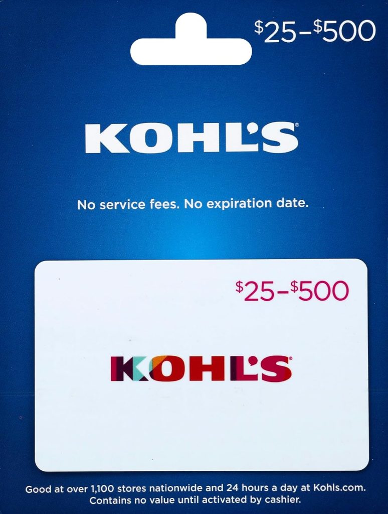 Kohl’s Physical Gift Card – $25
