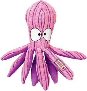 KONG CuteSeas Octopus Soft Plush Dog Toy, for Medium Dogs
