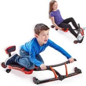 Leap Self Propelled Ride On Drifting Racer Riding Toy for Boys and Girls Ages 4 – 9 – Red