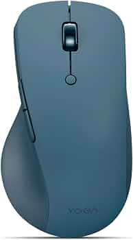 Lenovo Yoga Pro Mouse, Bluetooth, USB-C Rechargable, Dual Mode Bluetooth, 6 Button, Right Handed Design, Ergonomic Design, Programmable Buttons, 2-Way Metal Scroll Wheel, Tidal Teal