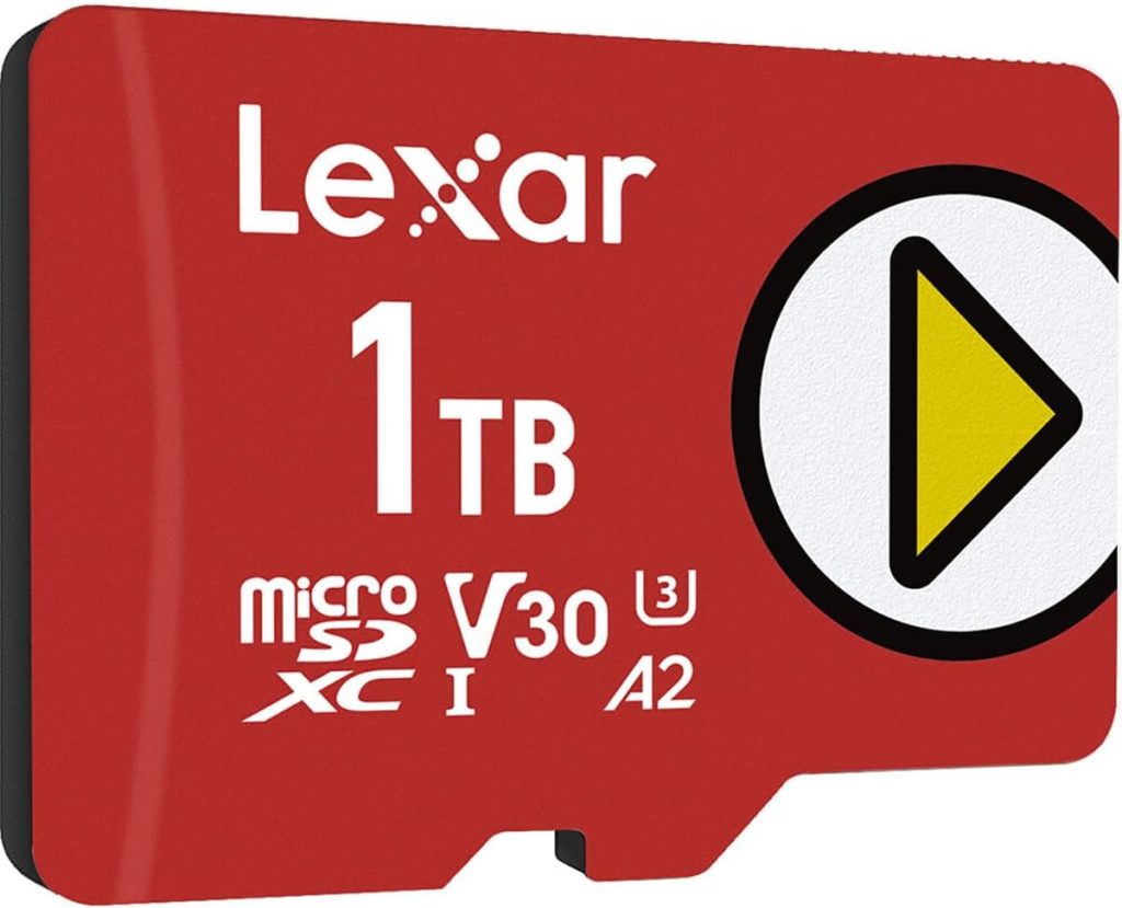 Lexar 1TB Play Micro SD Card, 205MB/s Read, 4K, V30, UHS-I, A2