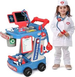 Liberry Toddlers Doctor Kit Toy for Girls Boys Ages 2 3 4 5, Blue
