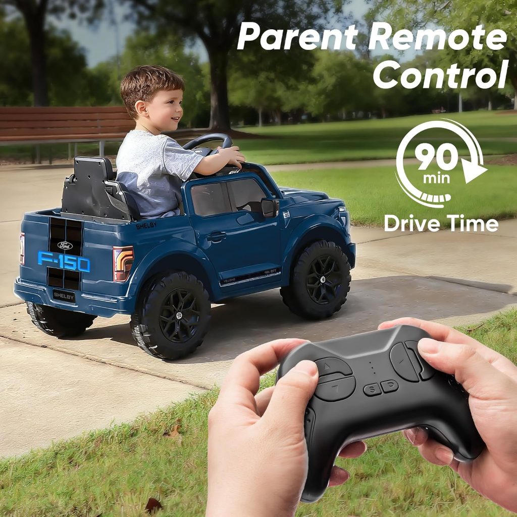 Licensed Ford Shelby F150 24V Ride on Toy for Kid 3-6 Electric Car w/Remote