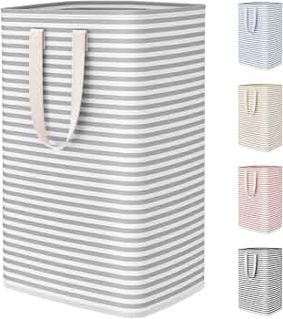 Lifewit 75L Large Collapsible Laundry Basket with Extended Handles, Grey