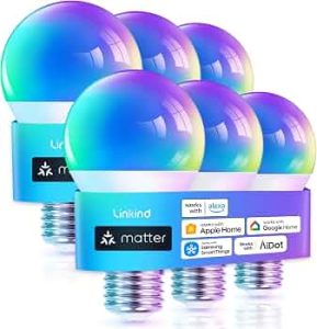 Linkind Matter Smart Light Bulbs, Works with Apple Home, Alexa, Google Home