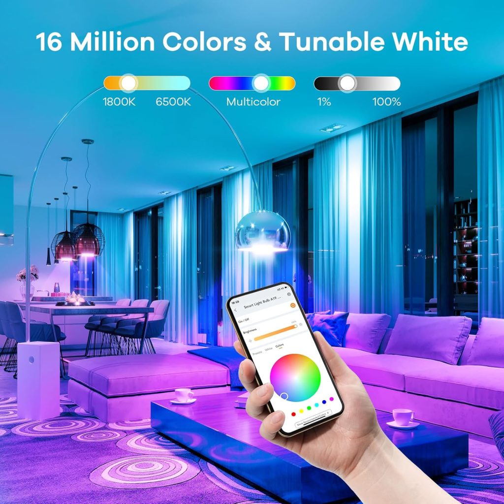 Linkind Smart Light Bulbs, Works with Alexa, Google Home, AiDot