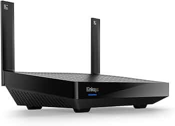 Linksys AX2200 | Dual-Band Mesh WiFi 6 Router | 2.2 (AX2200) Speeds | Connect 15+ Devices | 1500 Sq Ft Coverage | 2024 Release, Black