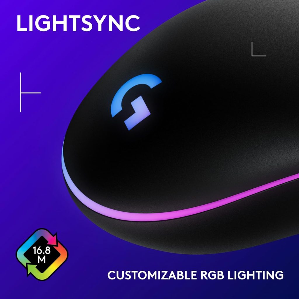 Logitech G203 Wired Gaming Mouse – Black