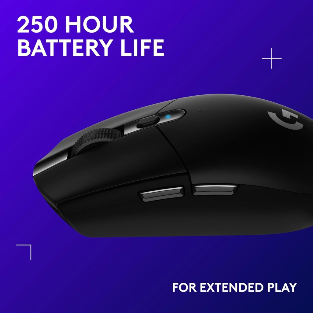 Logitech G305 Lightspeed Wireless Gaming Mouse – Black