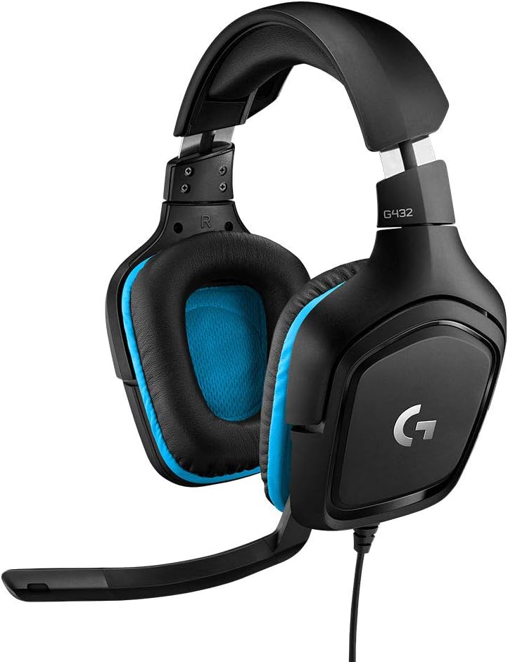 Logitech G432 Wired Gaming Headset – Black