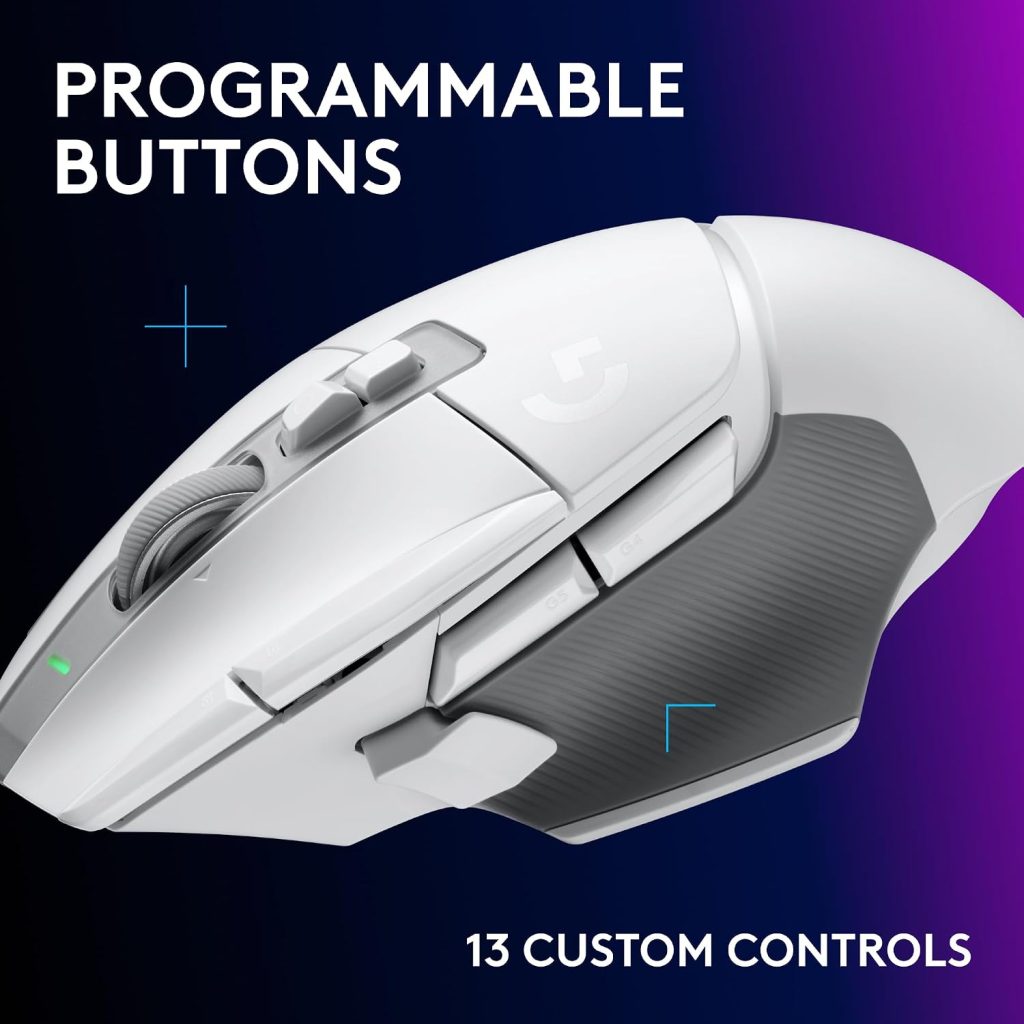 Logitech G502 X Lightspeed Wireless Gaming Mouse – White