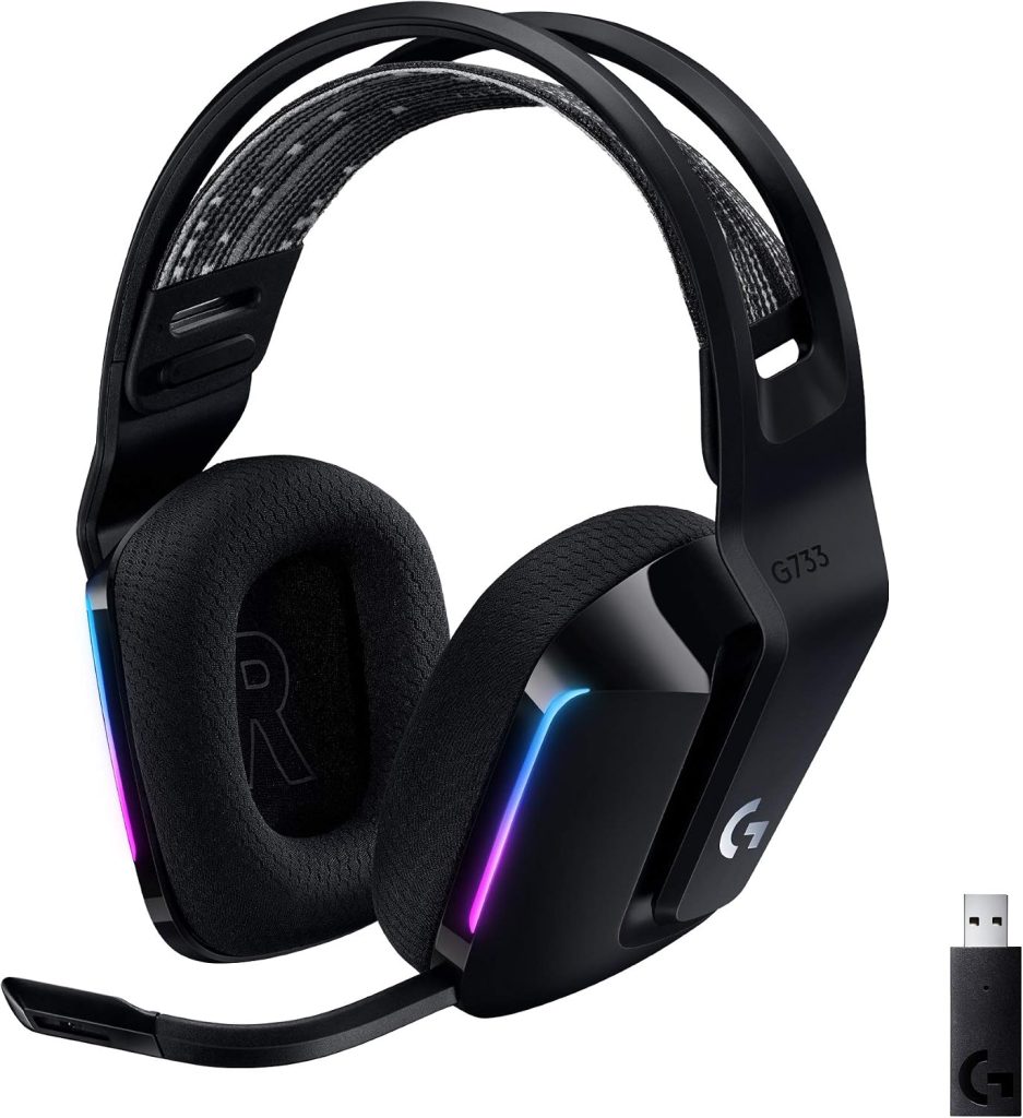 Logitech G733 Lightspeed Wireless Gaming Headset – Black