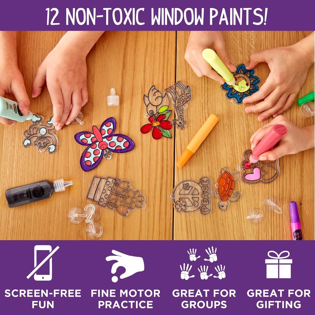 Made By Me Create Your Own Window Art Kit, Suncatchers, Makes 20+ Projects
