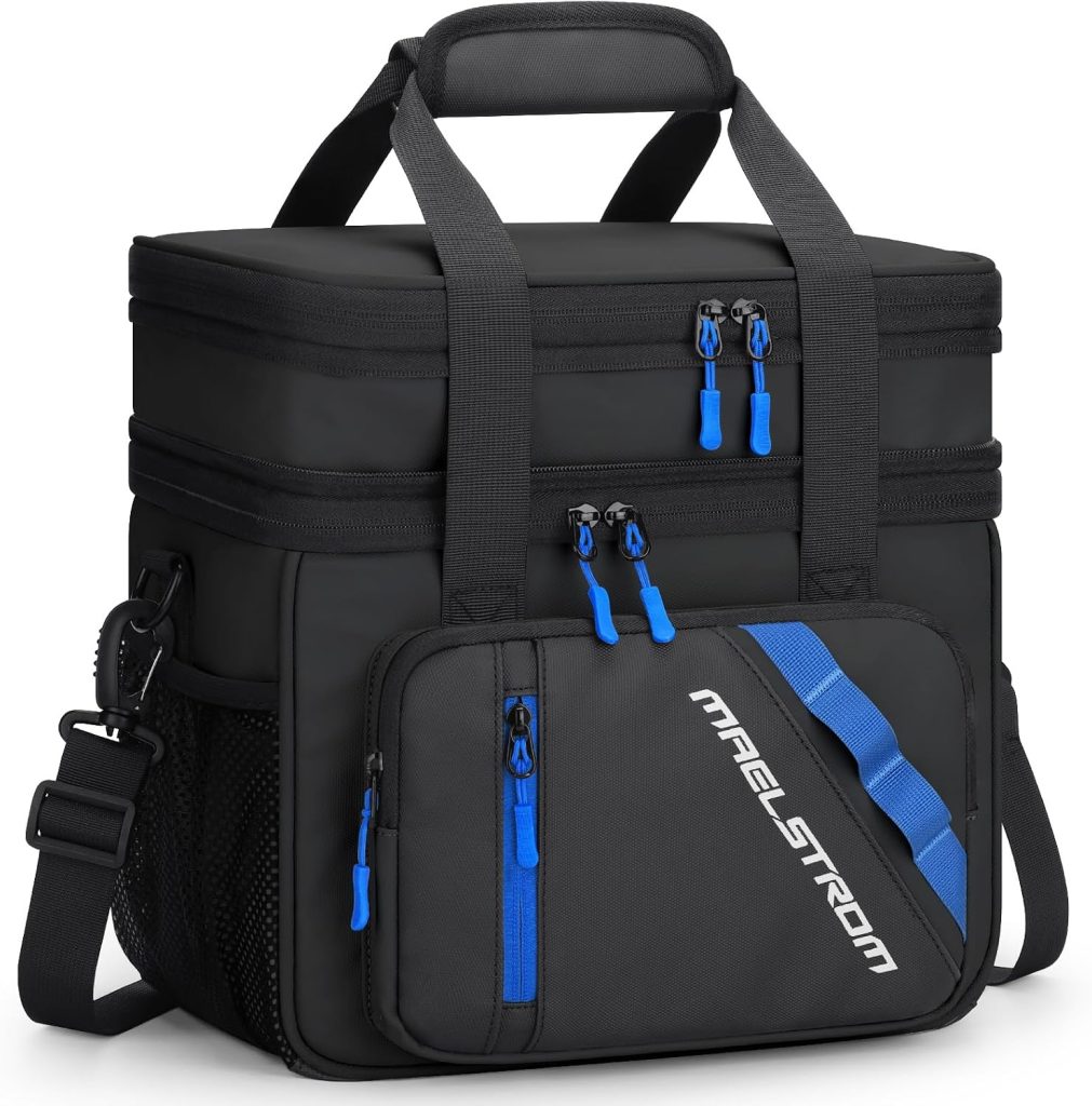 Maelstrom Insulated Lunch Box, 20L Double Deck Cooler Bag for Men Women