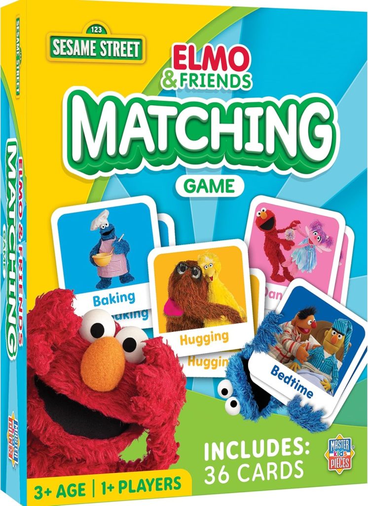 MasterPieces Kids Games – Sesame Street Matching Game – Fun for Kids and Family – Laugh and Learn