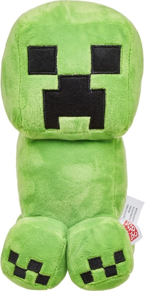 Mattel Minecraft Creeper Character Plush, 8″ Soft Dolls