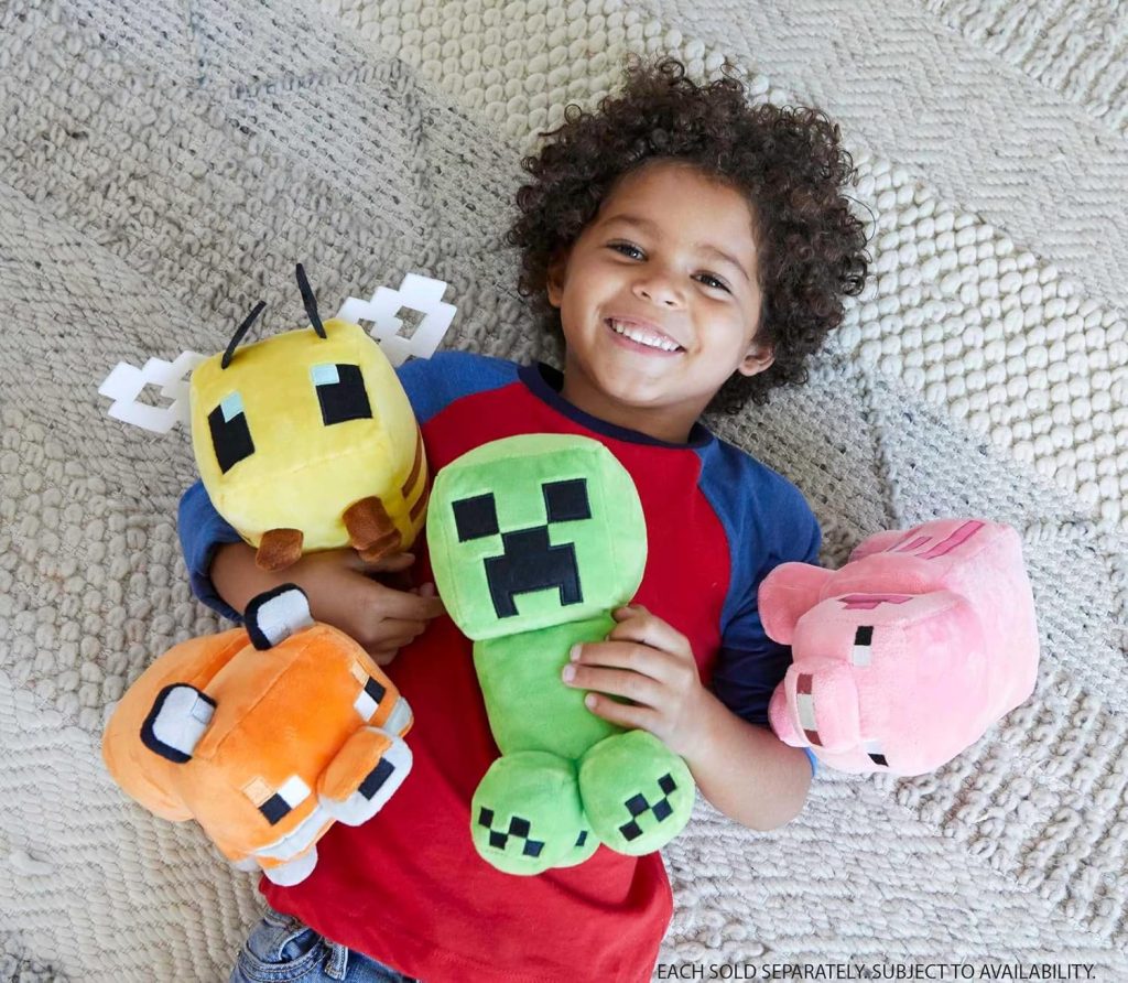 Mattel Minecraft Creeper Character Plush, 8″ Soft Dolls