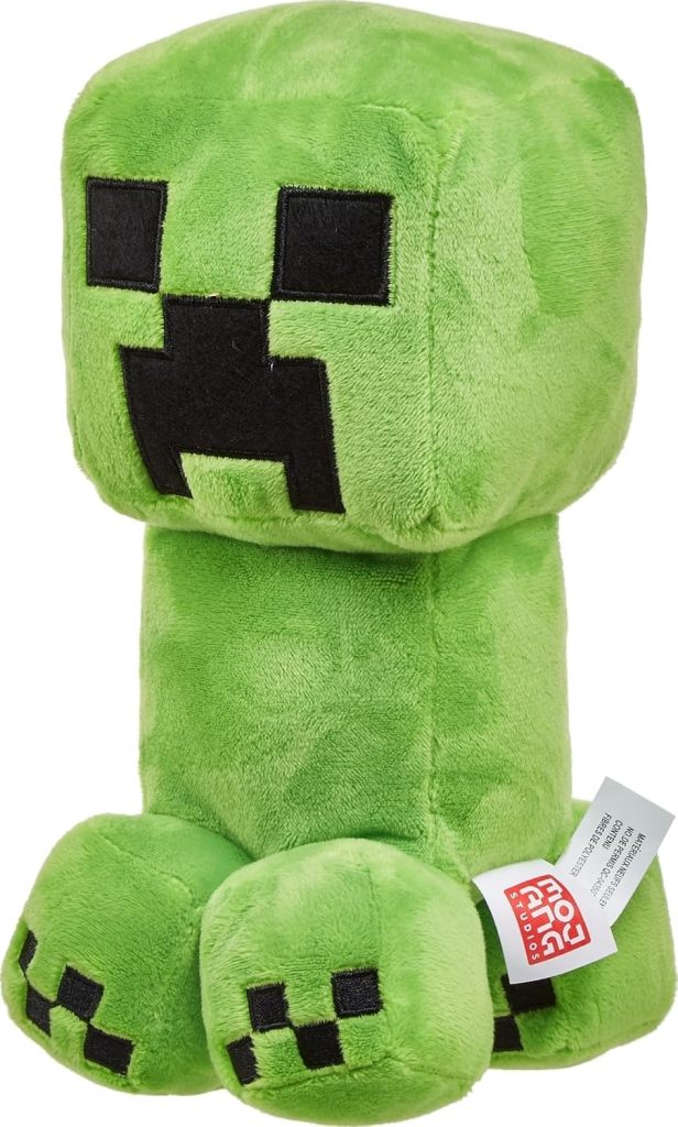 Mattel Minecraft Creeper Character Plush, 8″ Soft Dolls