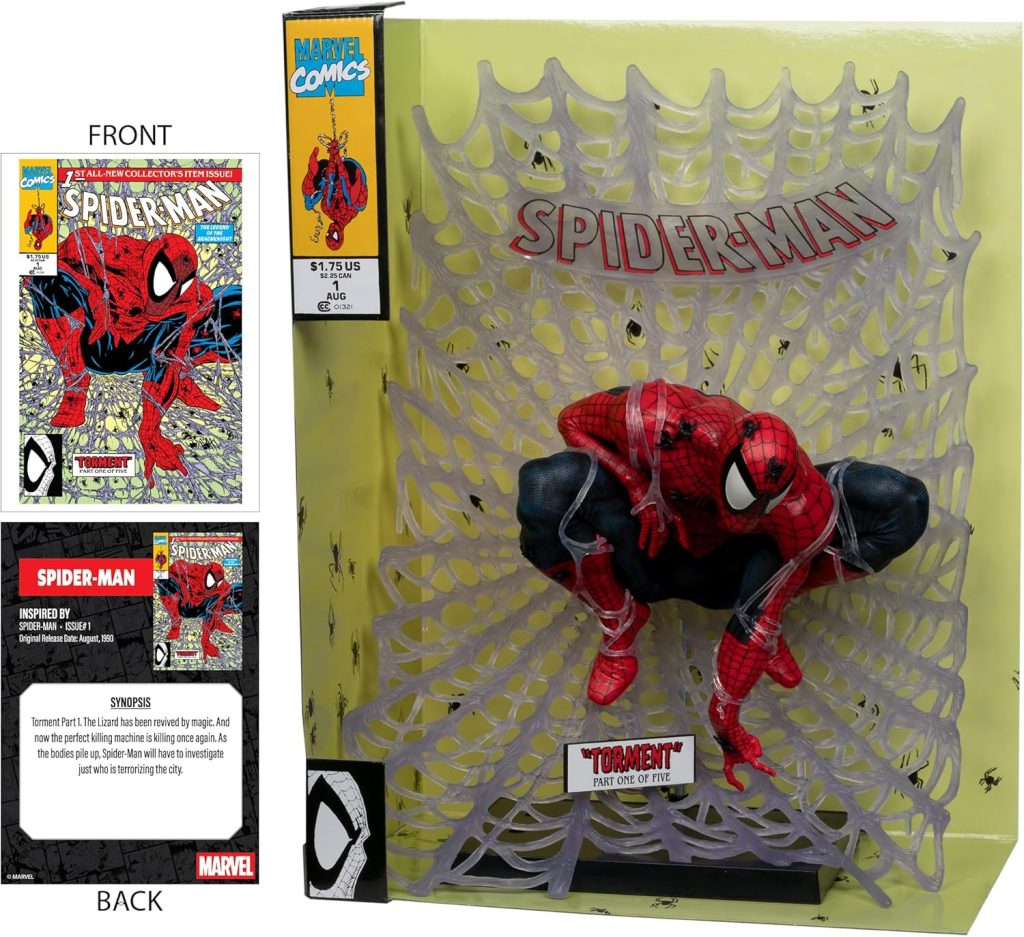 McFarlane Toys – Marvel Spider-Man 1:6th Scale Collectible with Scene (Spider-Man #1)