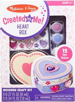 Melissa & Doug Created by Me! Heart Box Wooden Craft Kit