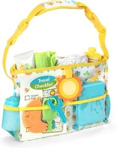 Melissa & Doug Mine to Love Travel Time Play Set for Dolls with Diaper Bag, Bottle, Sunscreen, More (17 pcs) – Baby Doll Accessories, Baby Doll Sets for Kids Ages 3+