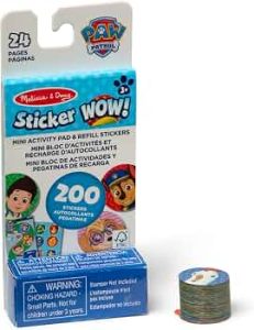 Melissa & Doug Sticker Wow!™ Mini Activity Pad and 200+ Refill Stickers for Sticker Stamper Arts and Crafts Fidget Toy Collectibles – PAW Patrol Stickers – FSC Certified