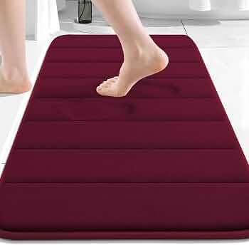 Memory Foam Bath Mat 30 x 20, Ultra Soft Absorbent Bathroom Rugs