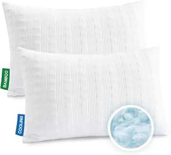 Meoflaw Adjustable Cooling Bed Pillows for Sleeping Queen Size Set of 2