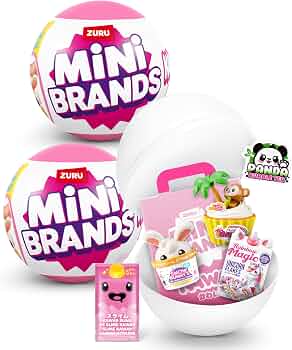 Mini Brands Kawaii Capsule by ZURU, Surprise Kawaii collectable minis, Blind Packaging, Japanese Themed collectables (2 Pack)