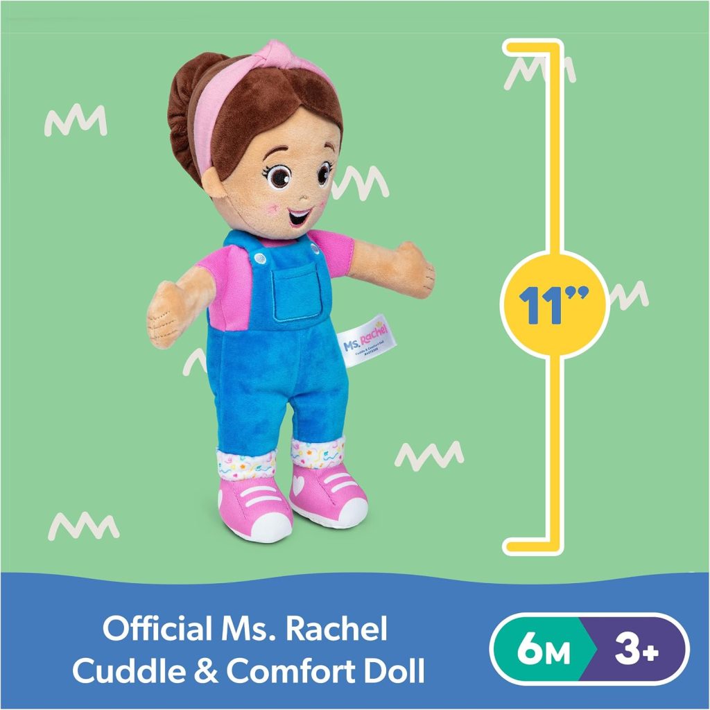 Ms. Rachel Cuddle & Comfort Doll, 11-Inch Soft Plush First Baby Doll