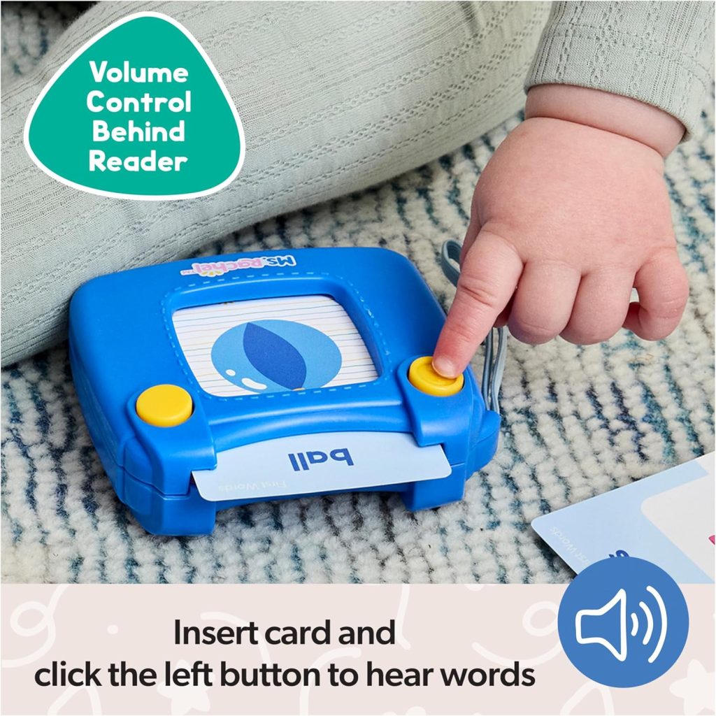 Ms. Rachel First Words Flash Cards, Electronic Card Reader, 100 Words