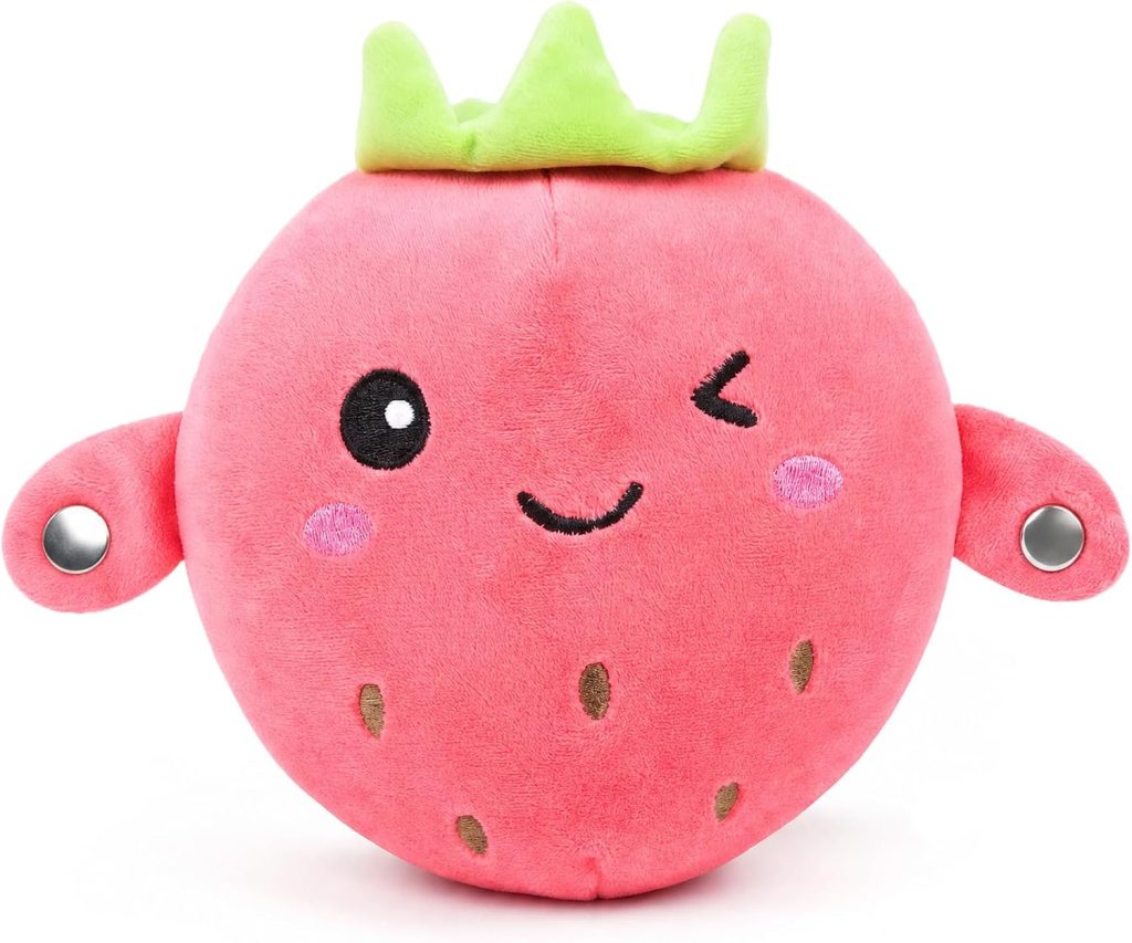 Musical Strawberry Plush Toy, Interactive Music Strawberry, Sensory Toys