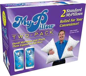 MyPillow Bedding Bed Pillows for Sleeping Standard Size, Set of 2, Back, Stomach or Side Sleepers – My Pillow Classic Pillow (Standard, Medium)