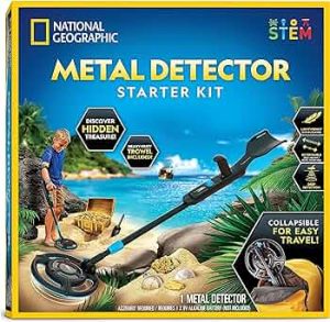 National Geographic Starter Metal Detector Kit for Kids Ages 8-12