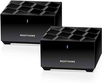 NETGEAR Nighthawk Advanced Whole Home Mesh Dual Band WiFi 6 System (MK72)– AX3000 Router with 1 Satellite Extender, Coverage up to 3,000 sq. ft. and 35+ Devices – Free Expert Help