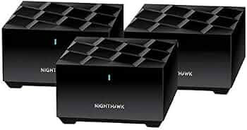 Netgear Nighthawk Mesh WiFi 6 System (MK6W) Up to 4,500 sq. ft. Dual-Band Easy Mesh Compatible Internet Speeds Over 100Mbps