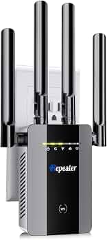 New WiFi Extender Signal Booster for Home, 15715sq.ft Long Range WiFi Repeater Wireless Routers Signal Amplifier, Mesh WiFi 15X Faster Access Point with Ethernet Port, Easy Setup, 5 Working Mode