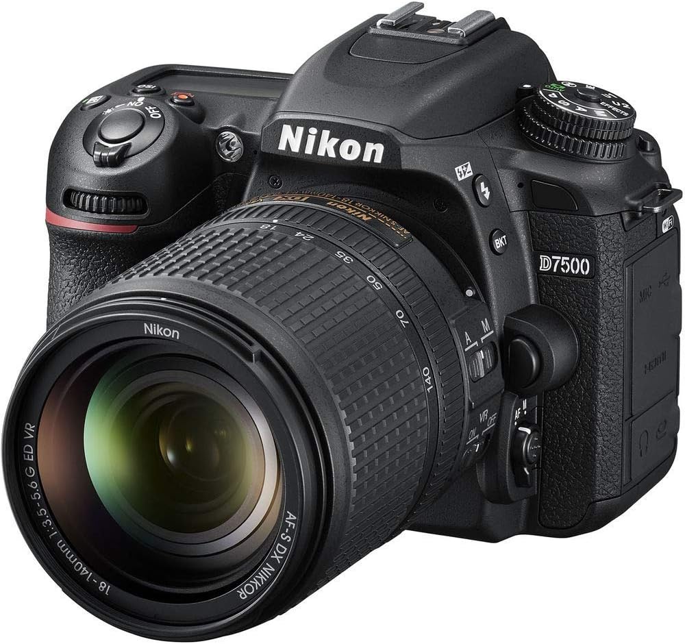 Nikon D7500 DSLR Camera with 18-140mm Lens (1582) & Tripod Bundle
