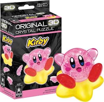Nintendo Kirby Crystal 3D Puzzle, 37-Pc Brain Teaser, Ages 12+
